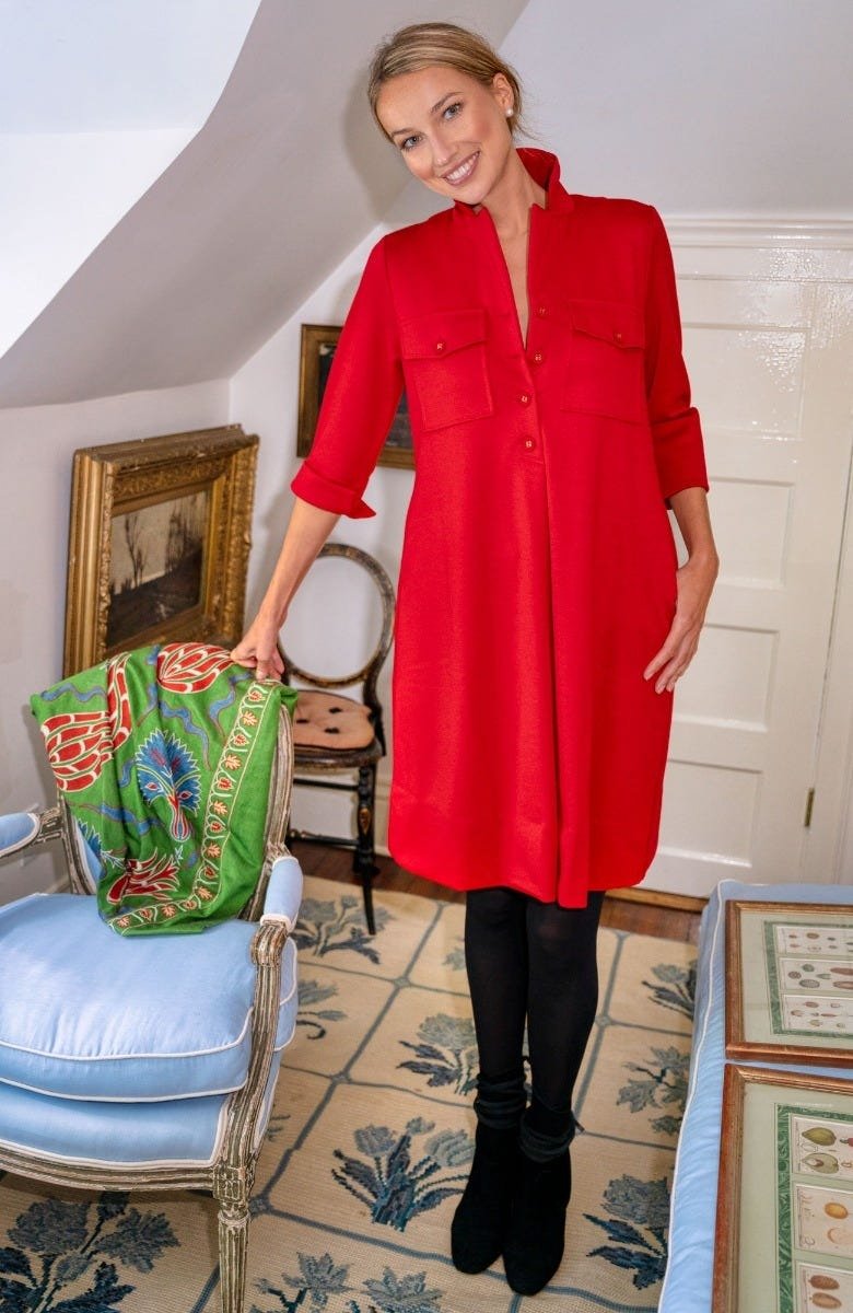 Ponte Ali Dress - Uptown Girl - Final Sale Red