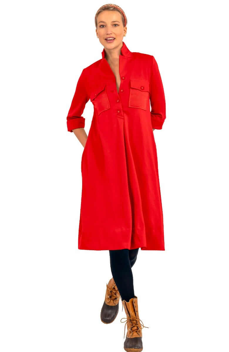 Ponte Ali Dress - Uptown Girl - Final Sale Red