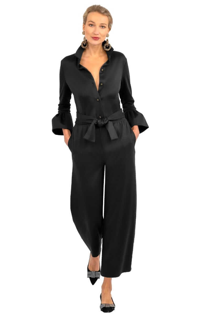 Ponte Crop Pant - Uptown Girl - Final Sale Black