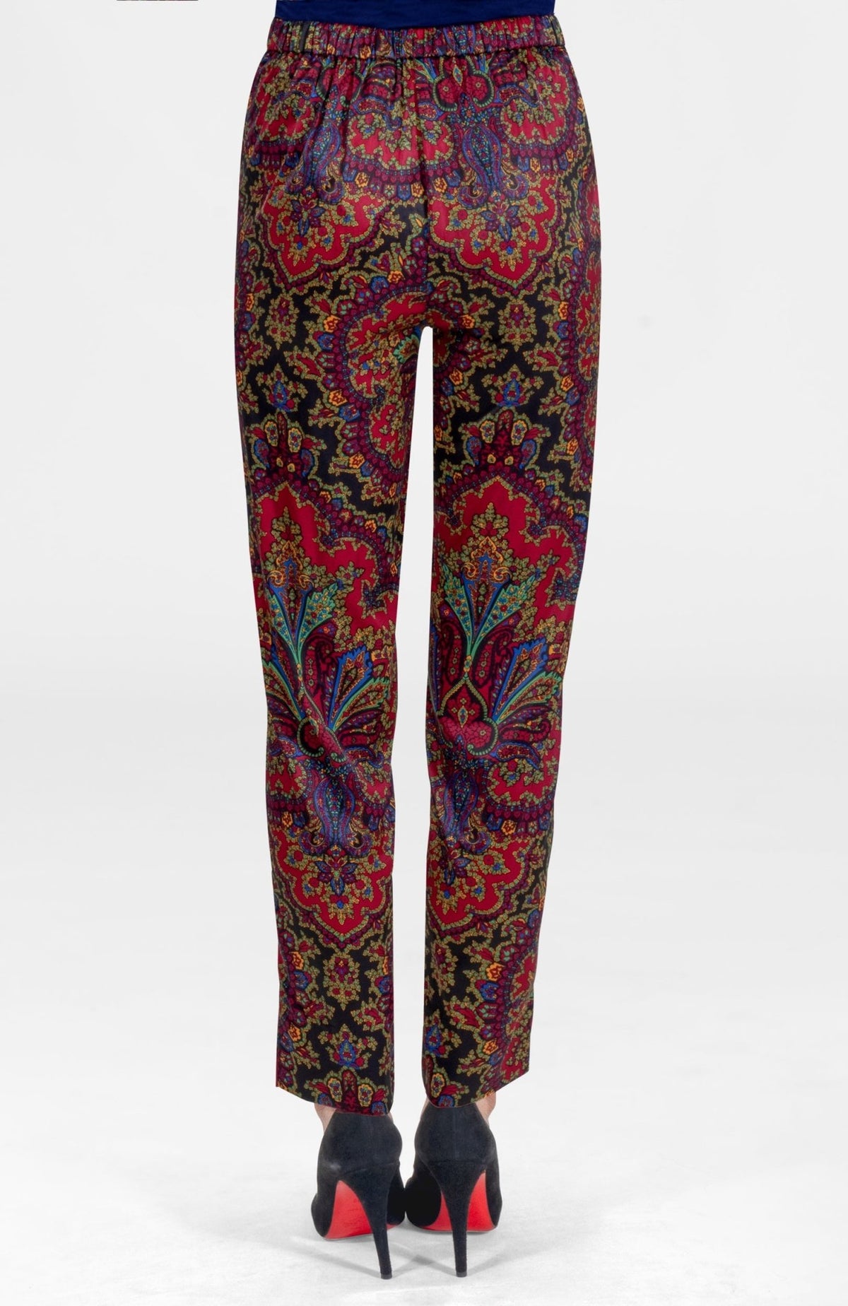 Preparatory Savile Pants - Passion Paisley Black