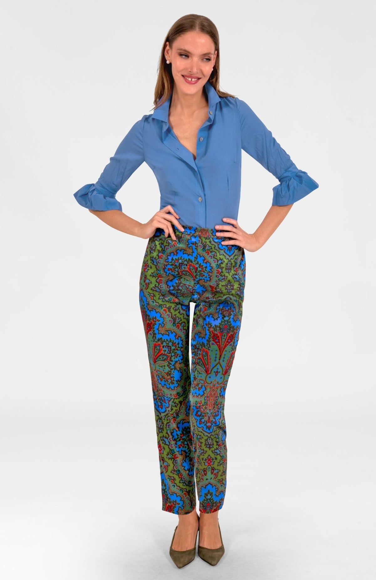 Preparatory Savile Pants - Passion Paisley Olive