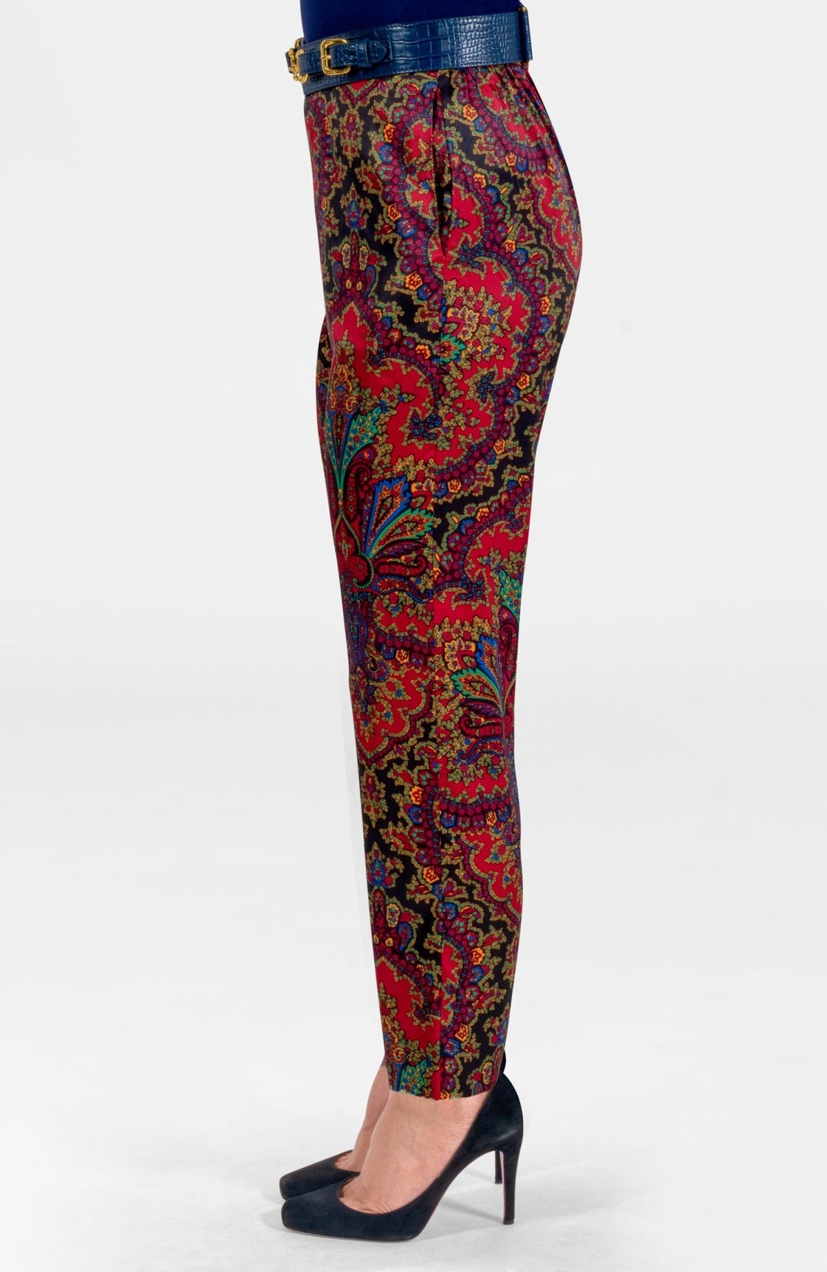 Preparatory Savile Pants - Passion Paisley Black