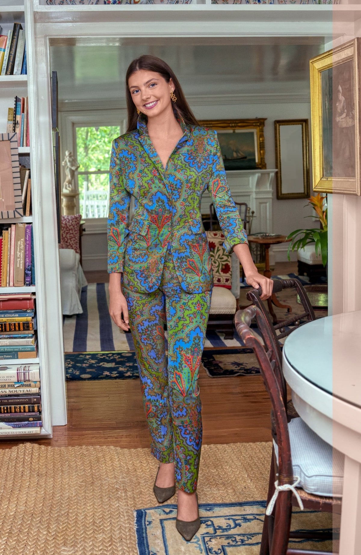 Preparatory Savile Pants - Passion Paisley Olive