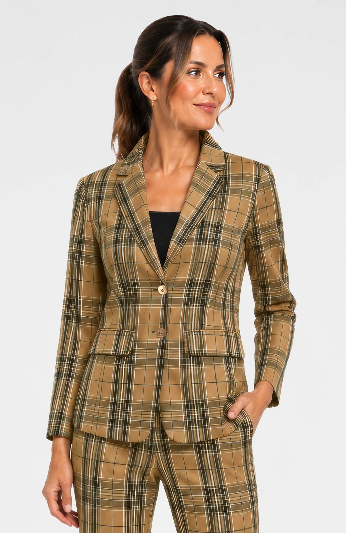 Prepatory Saville Jacket - Belgravia Plaid - Gretchen Scott