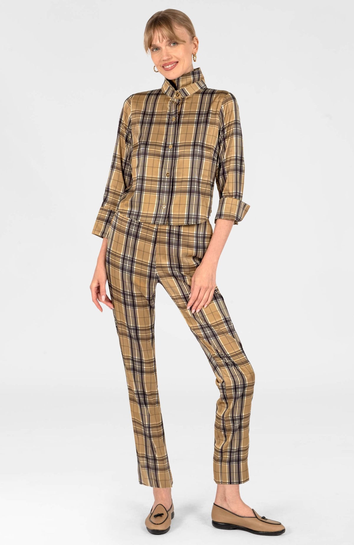 Preppartory Saville Pant - Belgravia Plaid - Gretchen Scott