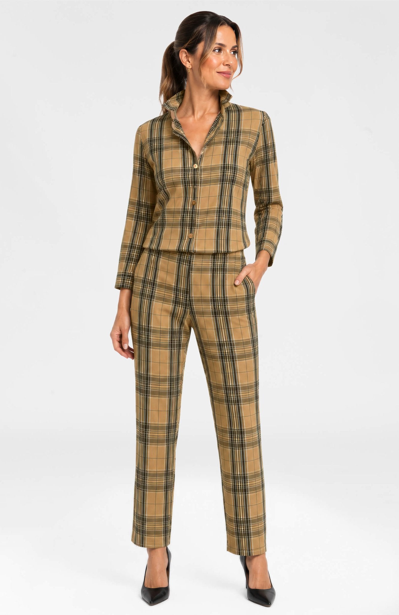 Preppartory Saville Pant - Belgravia Plaid - Gretchen Scott