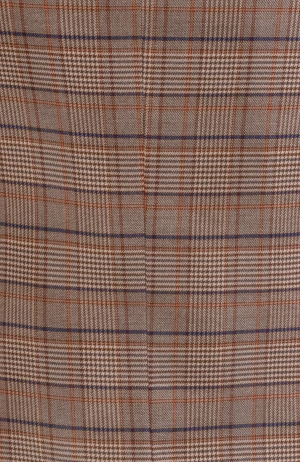 Preppy Plaid Blazer - Khaki Khaki Navy Plaid