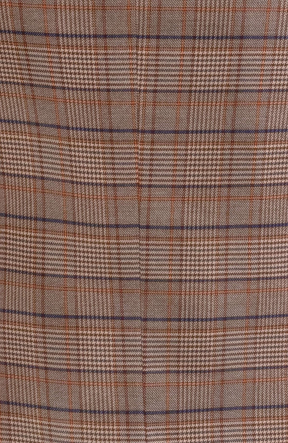 Preppy Plaid Bustier - Khaki Khaki Navy Plaid