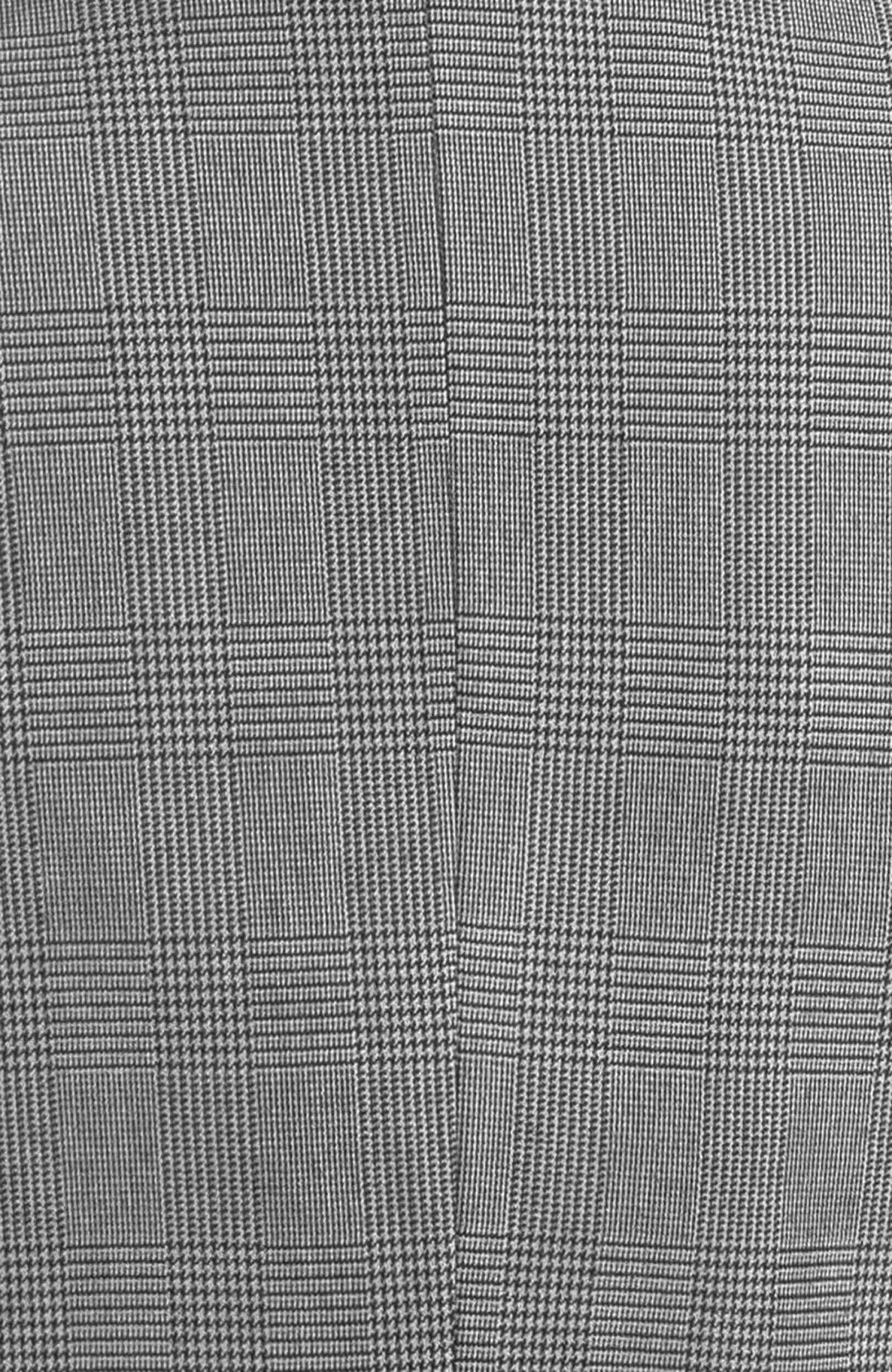 Preppy Plaid Skirt Black White