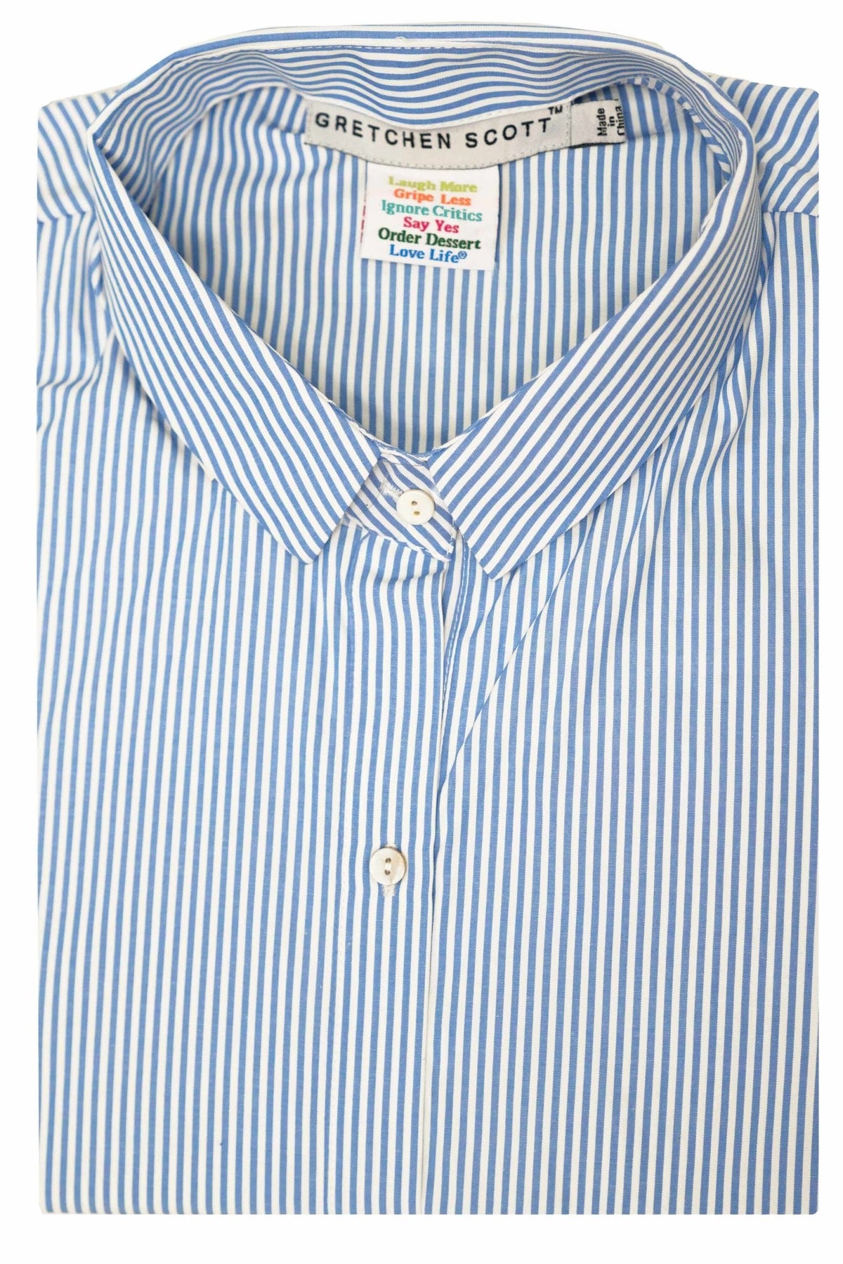 Priss Brooks Blouse - Stripe Wash & Wear Brooks Brothers