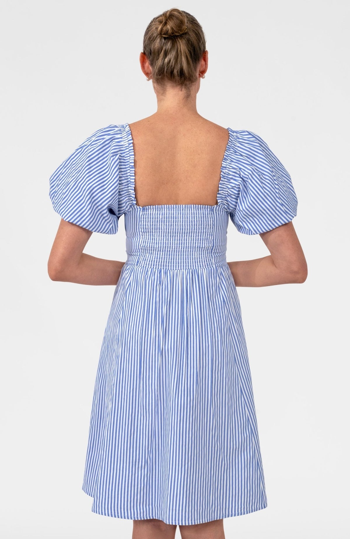 Promenade 2.0 Dress - Stripe Periwinkle