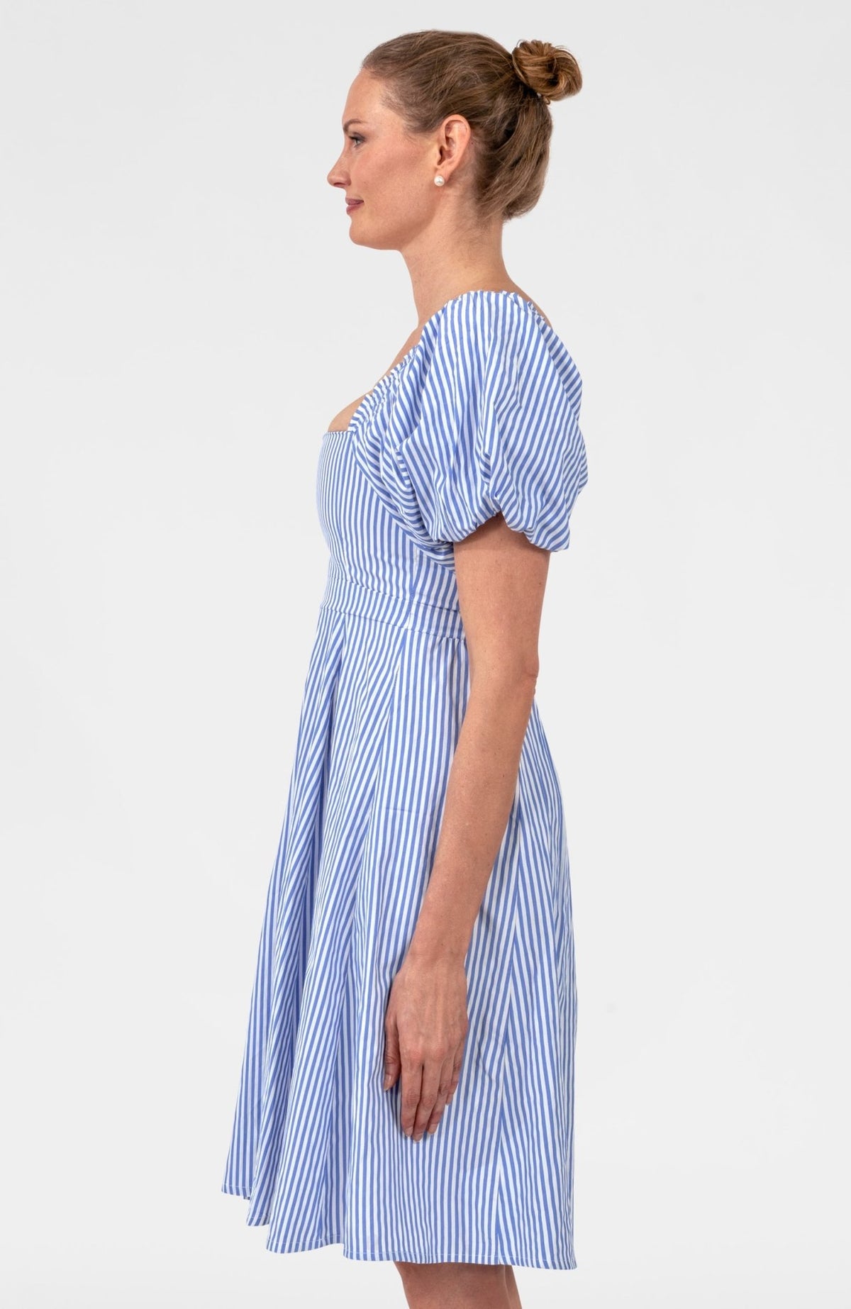 Promenade 2.0 Dress - Stripe Periwinkle