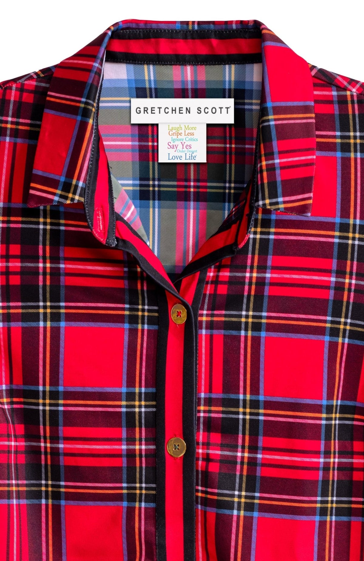 Puff Sleeve Top - Duke of York Red Multi