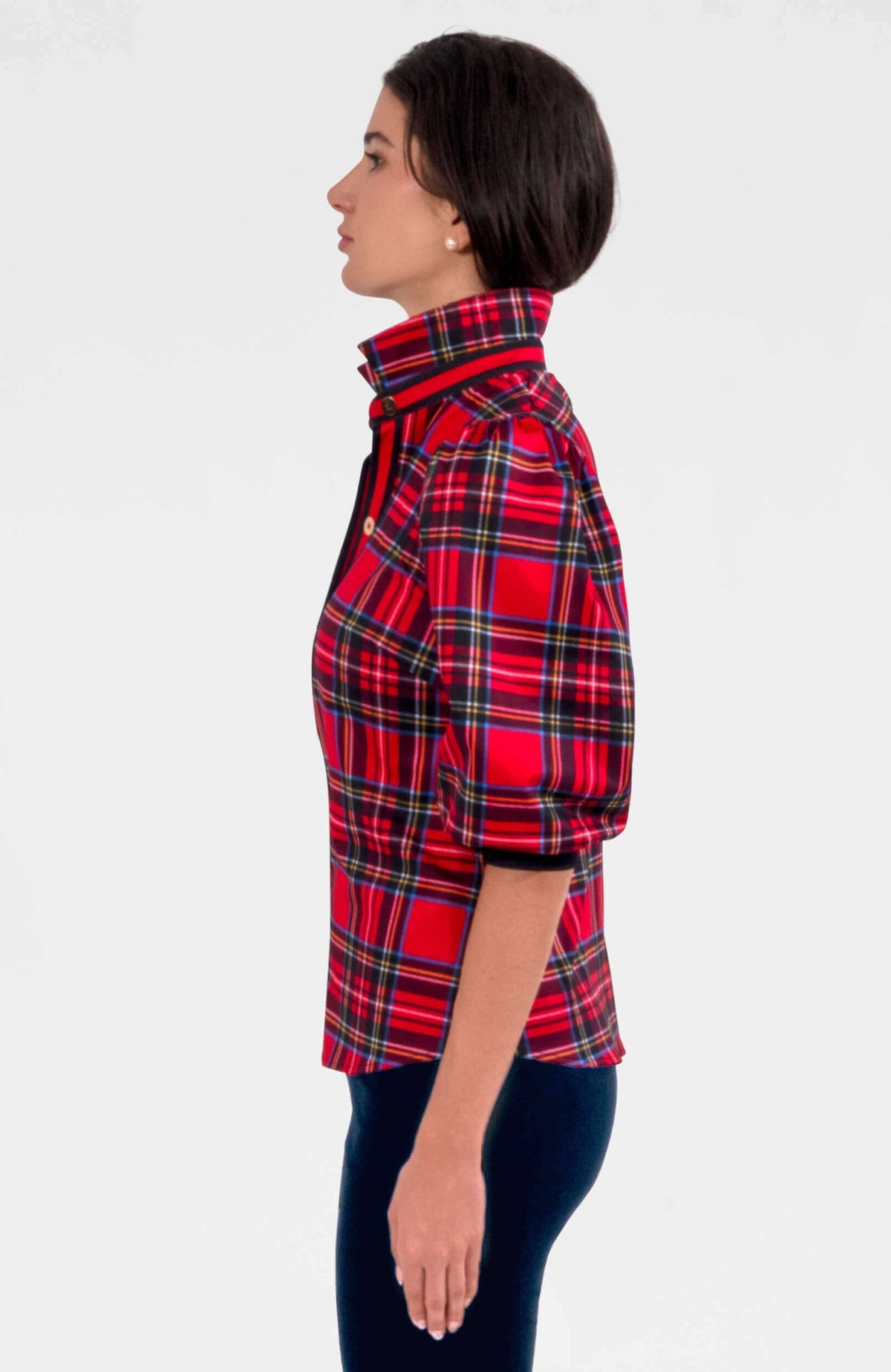 Puff Sleeve Top - Duke of York Red Multi