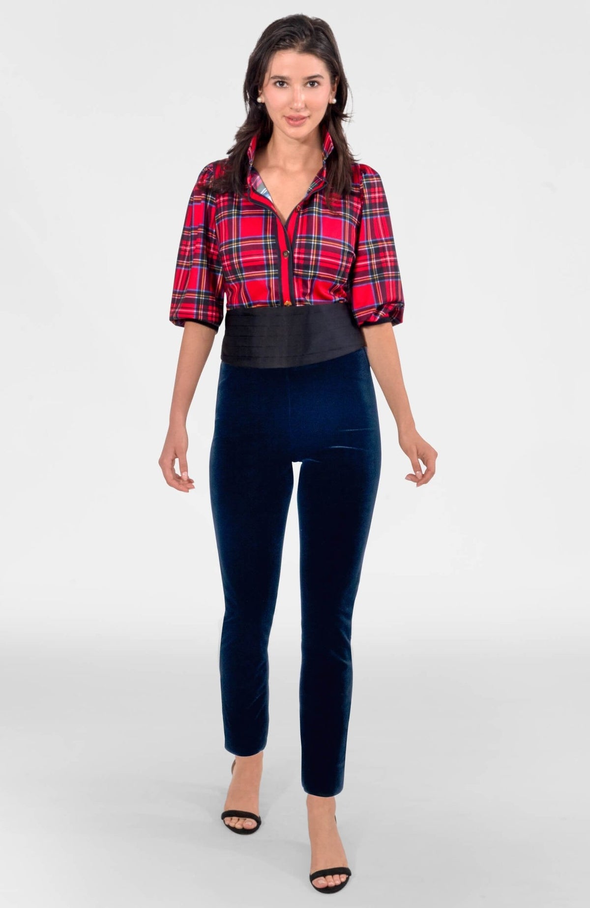 Puff Sleeve Top - Duke of York Red Multi