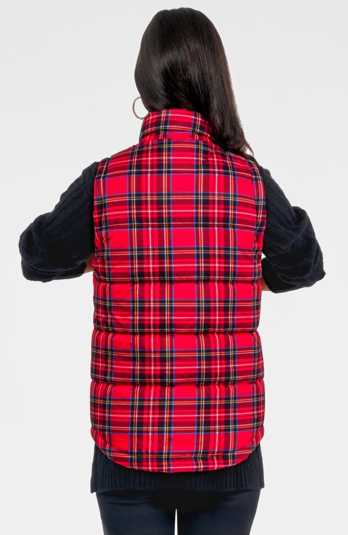 Puffer Vest - Duke Of York Red Multi
