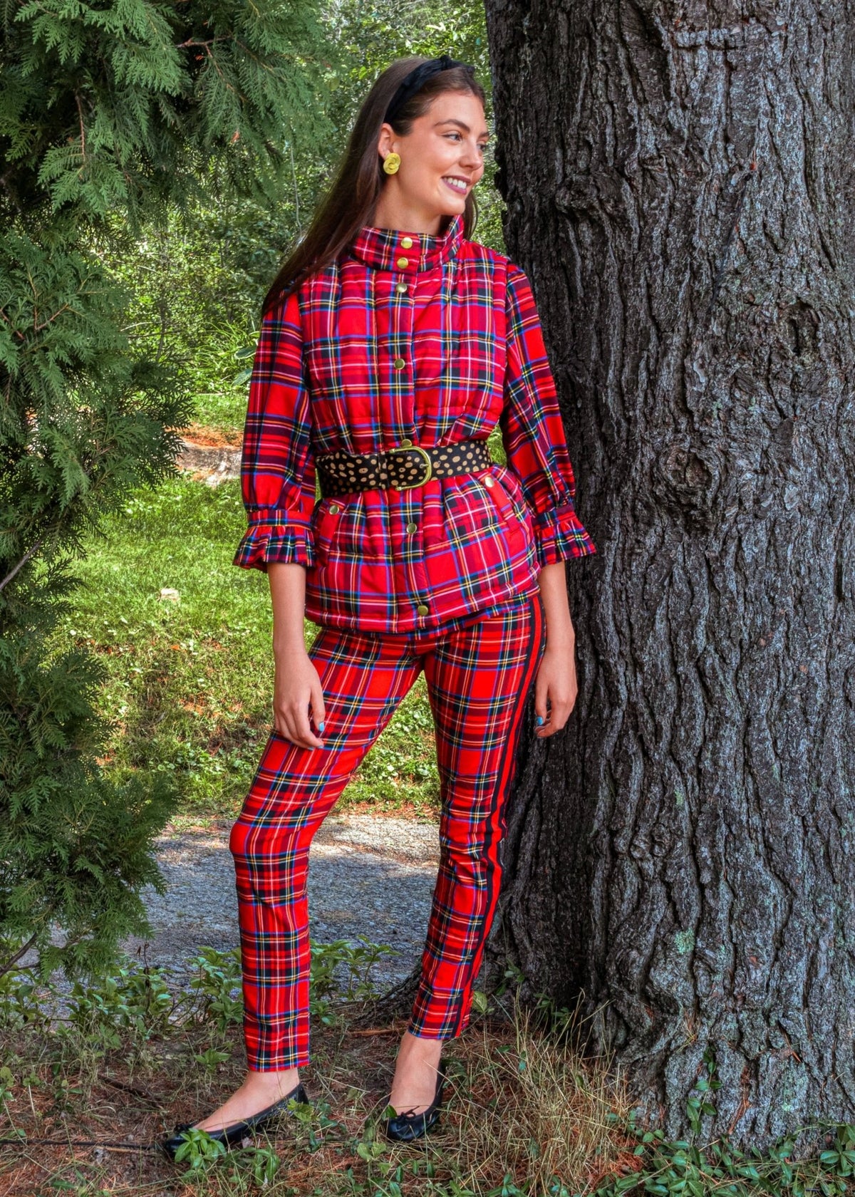 Puffer Vest - Duke Of York Red Multi