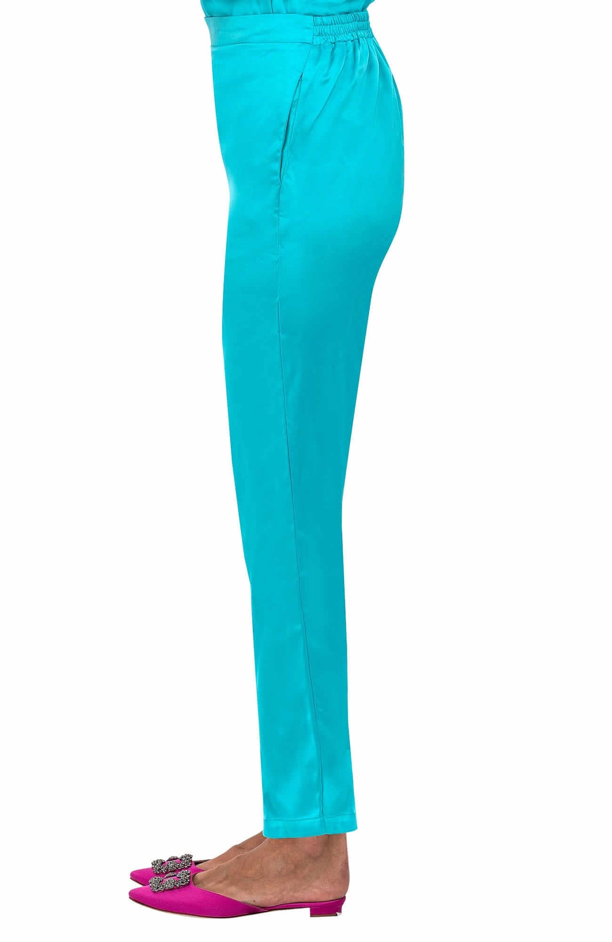 Pull On Pant - Mix Master Solid - Final Sale Turquoise