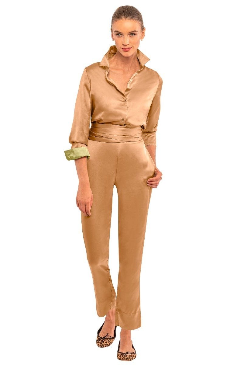 Pull On Pant - Mix Master Solid - Final Sale Champagne