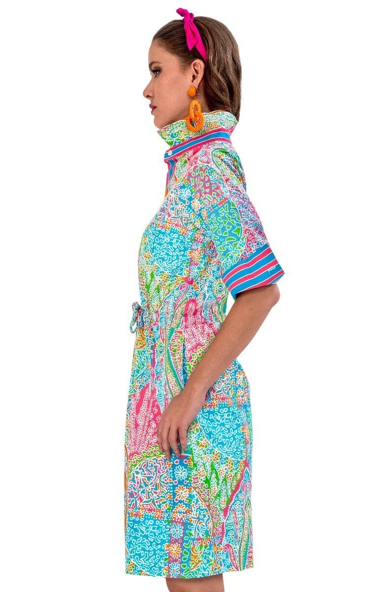 Pulley Dress - Grand Bazaar - Final Sale Brights