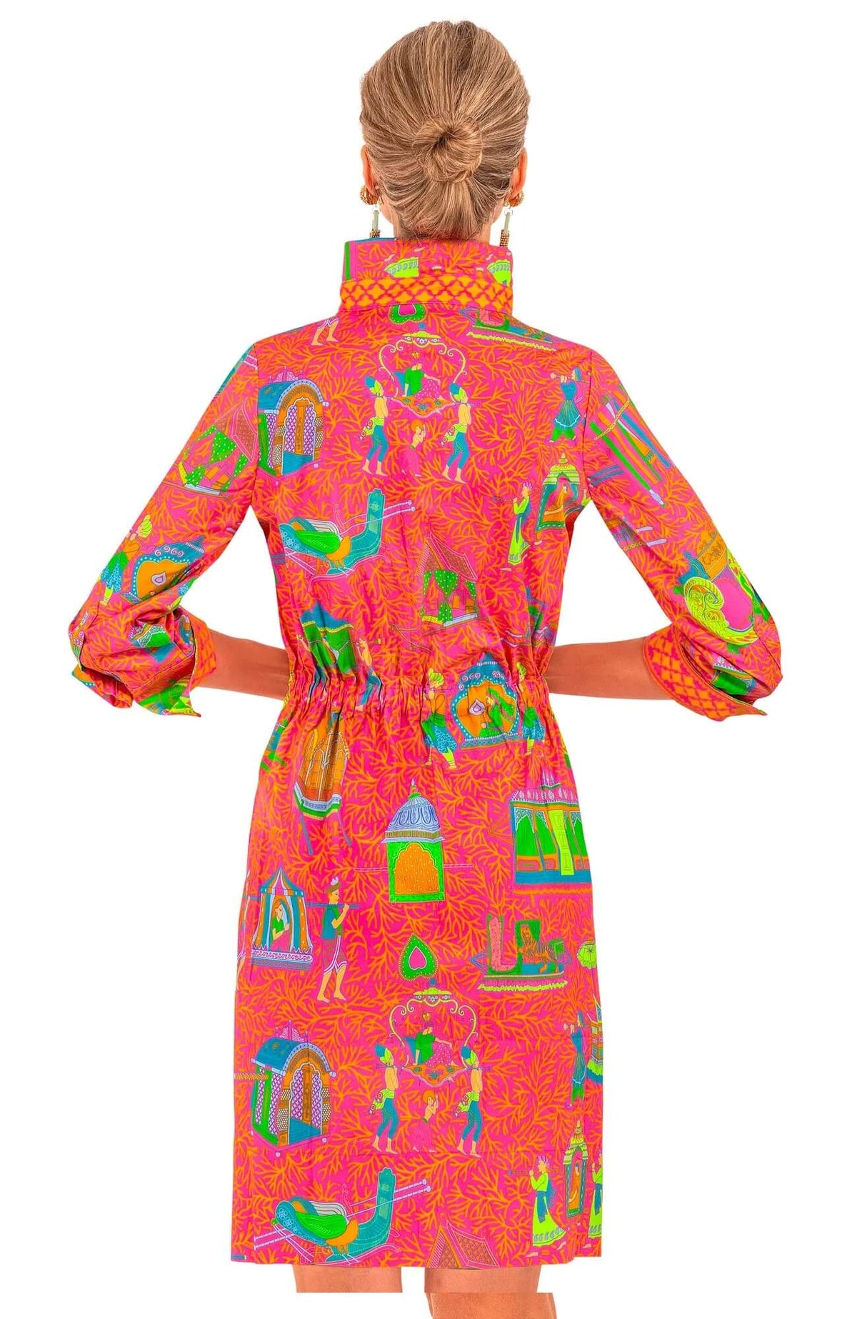 Pulley Dress - Palanquin Party - Final Sale Pink