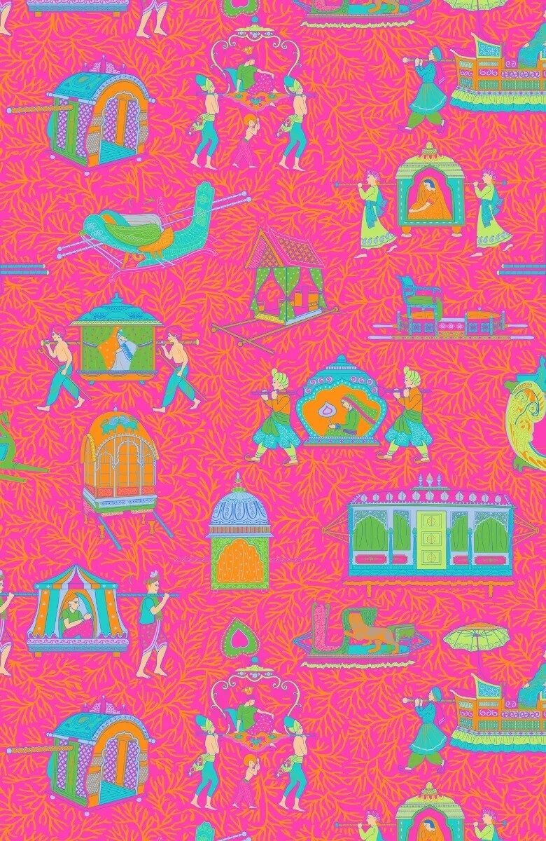 Pulley Dress - Palanquin Party - Final Sale Pink