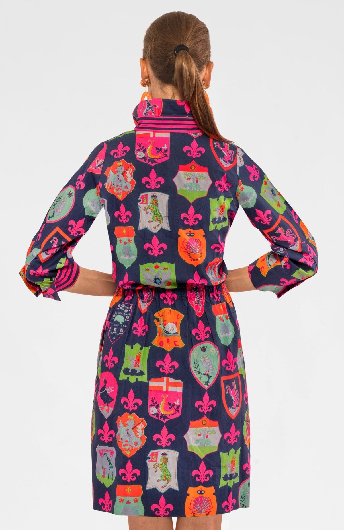 Pulley Dress - Siena - Final Sale Navy