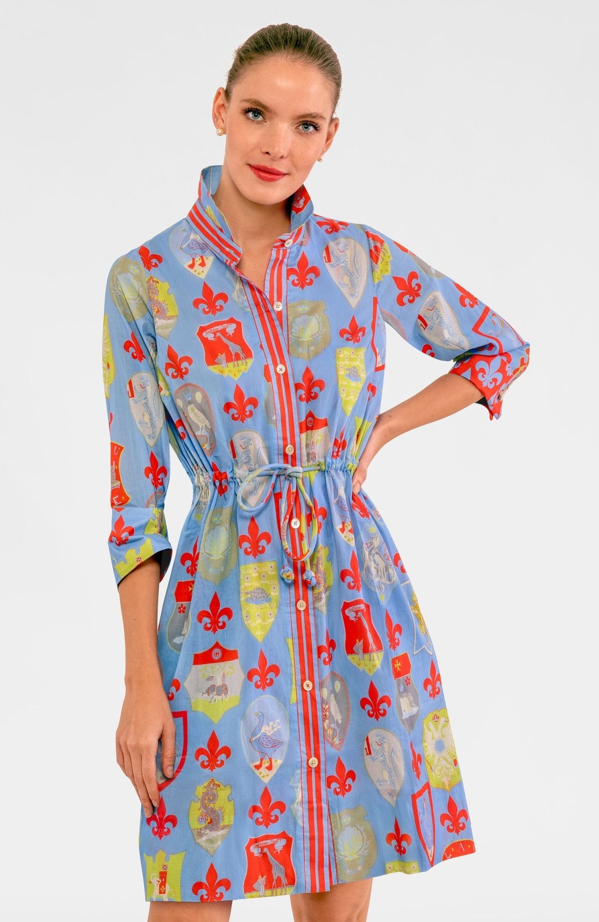 Pulley Dress - Siena - Final Sale Periwinkle