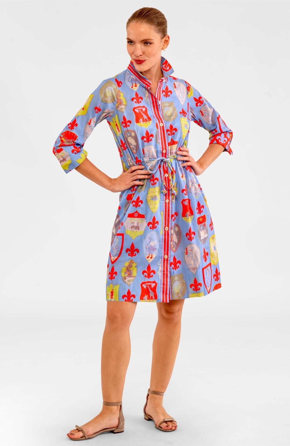 Pulley Dress - Siena - Final Sale Periwinkle