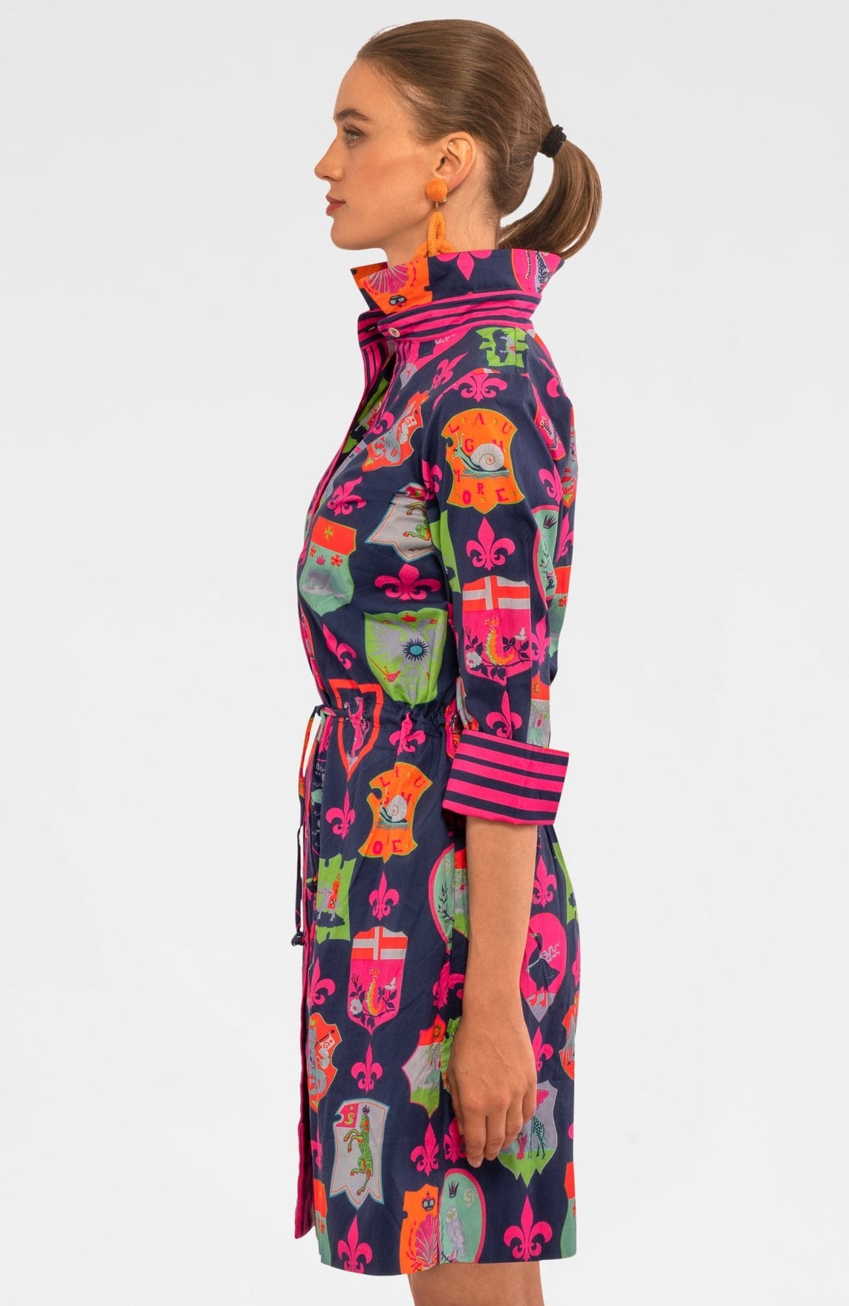 Pulley Dress - Siena - Final Sale Navy