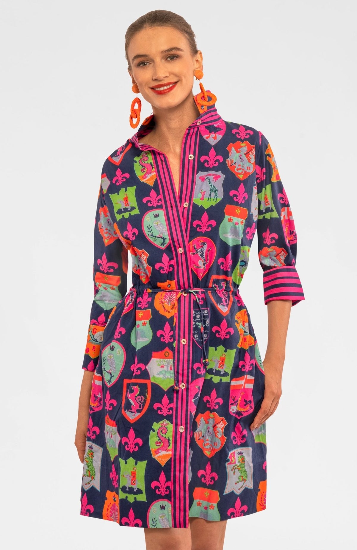 Pulley Dress - Siena - Final Sale Navy