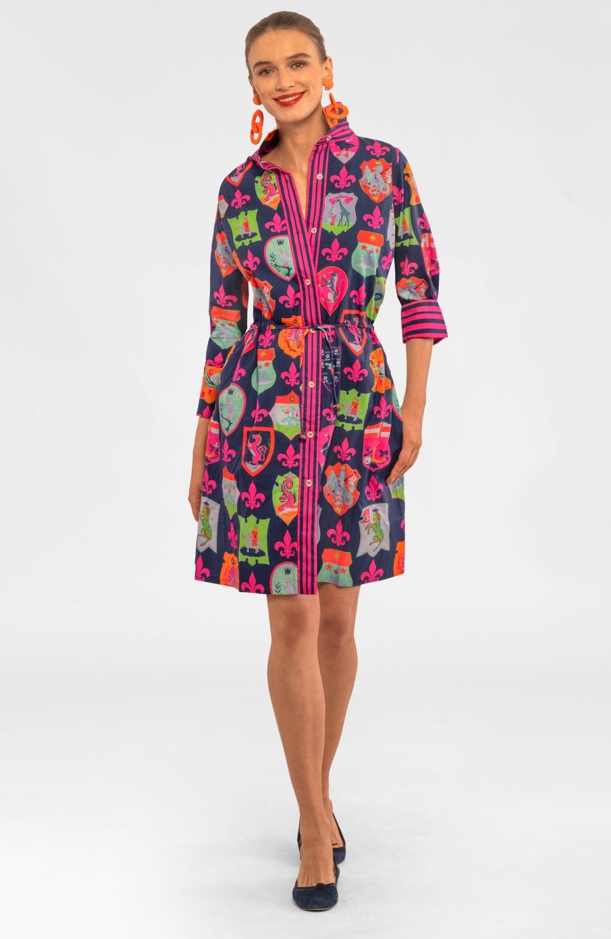 Pulley Dress - Siena - Final Sale Navy