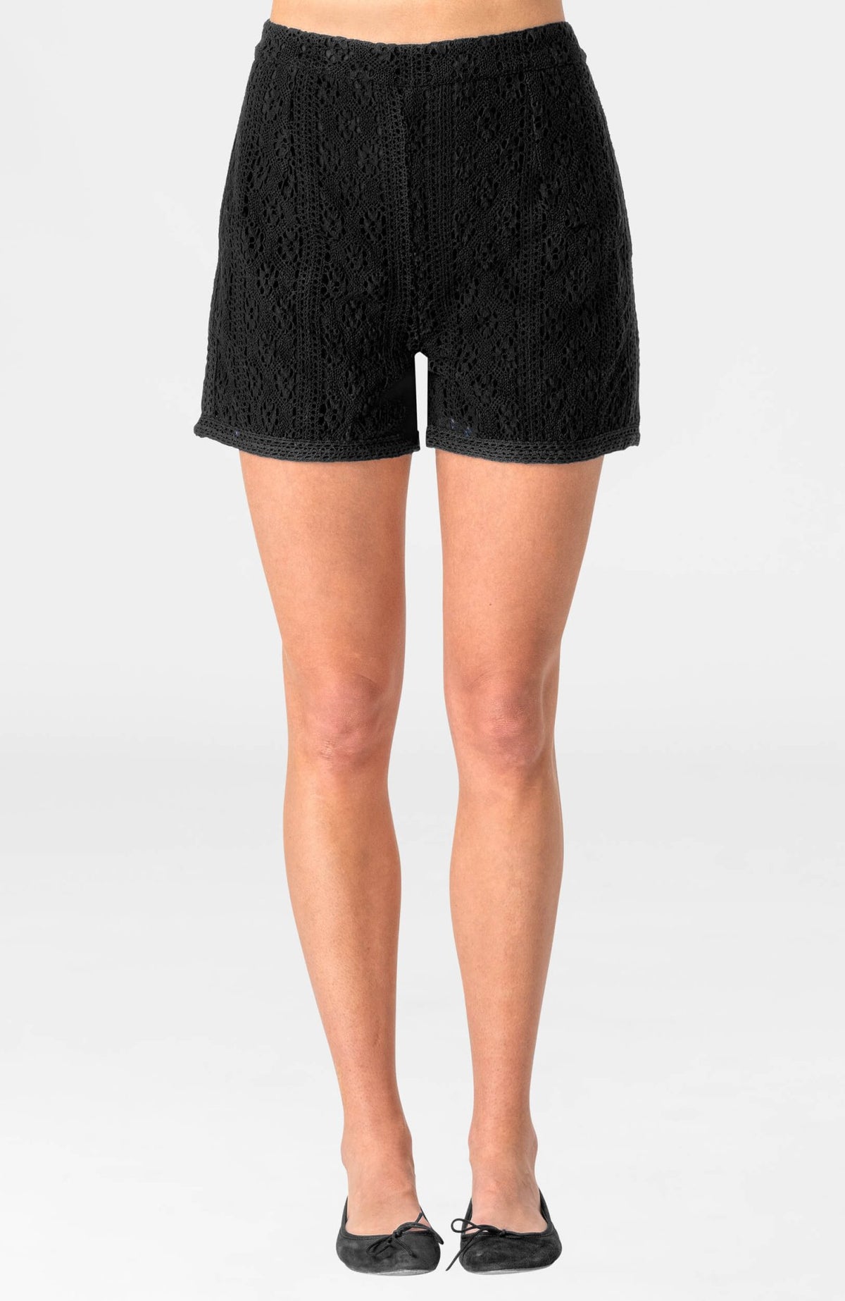 Rachel Lace Short Black