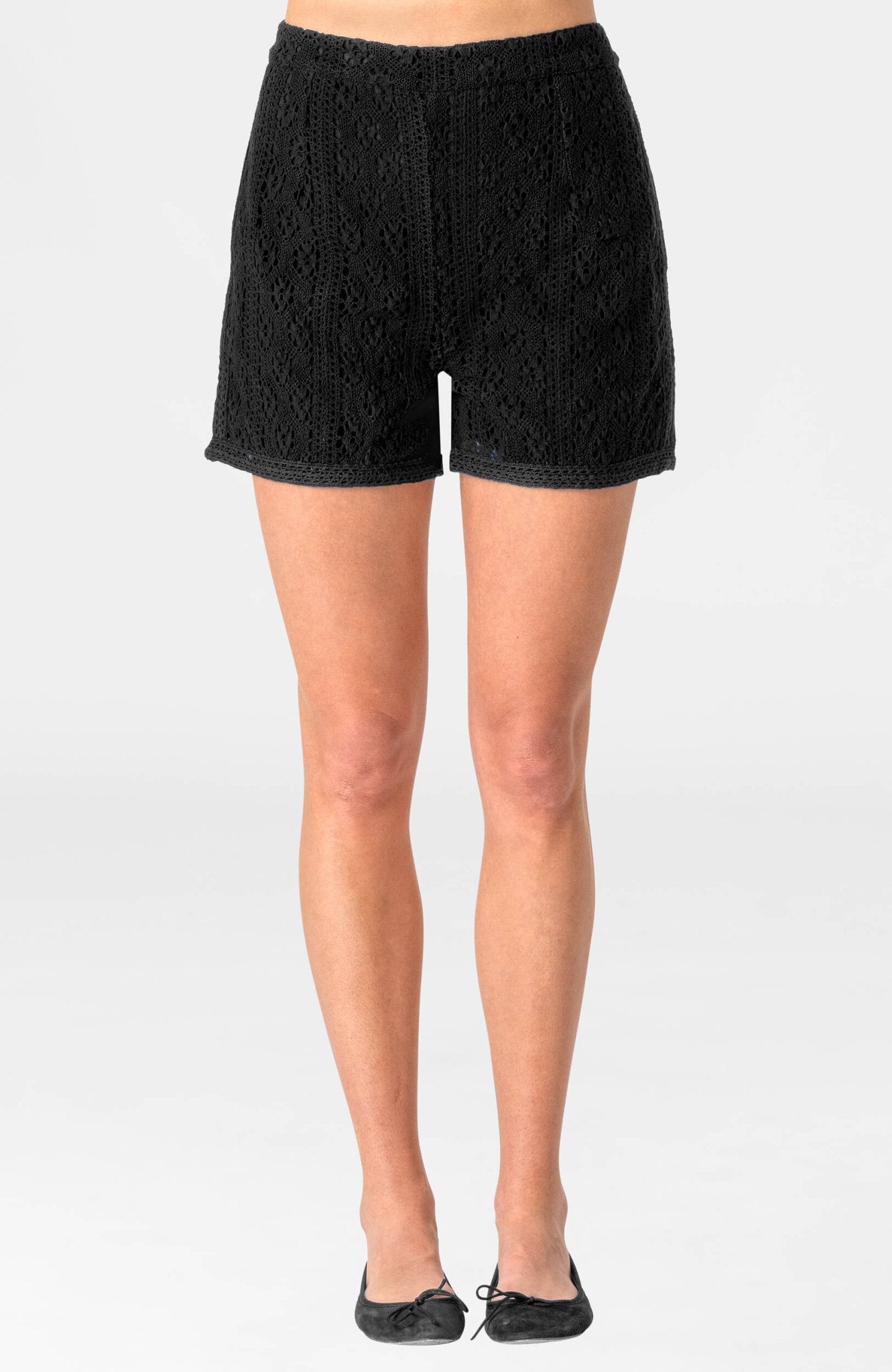 Rachel Lace Short Black