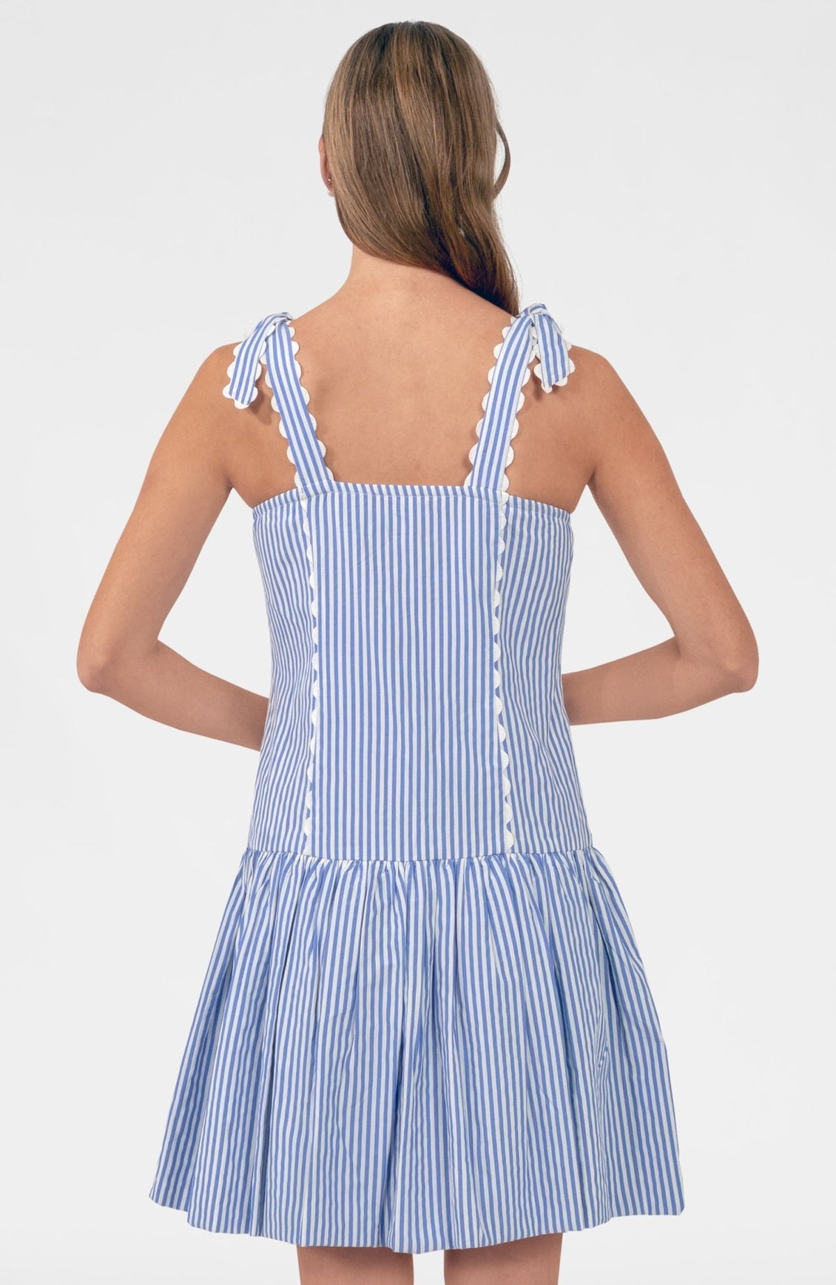 Ric Roc & Roll Dress - Stripe Periwinkle
