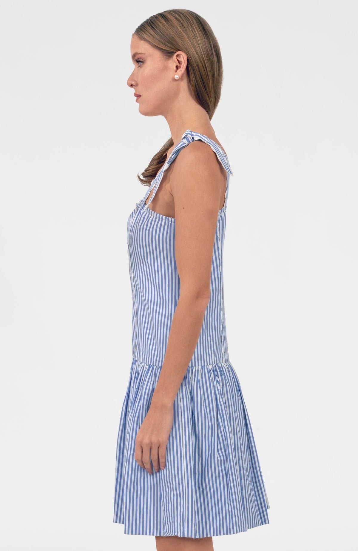 Ric Roc & Roll Dress - Stripe Periwinkle