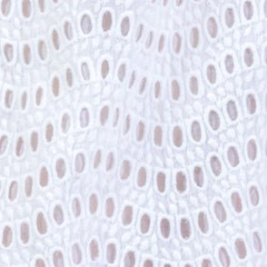 Rikki Dress - Eyelet White