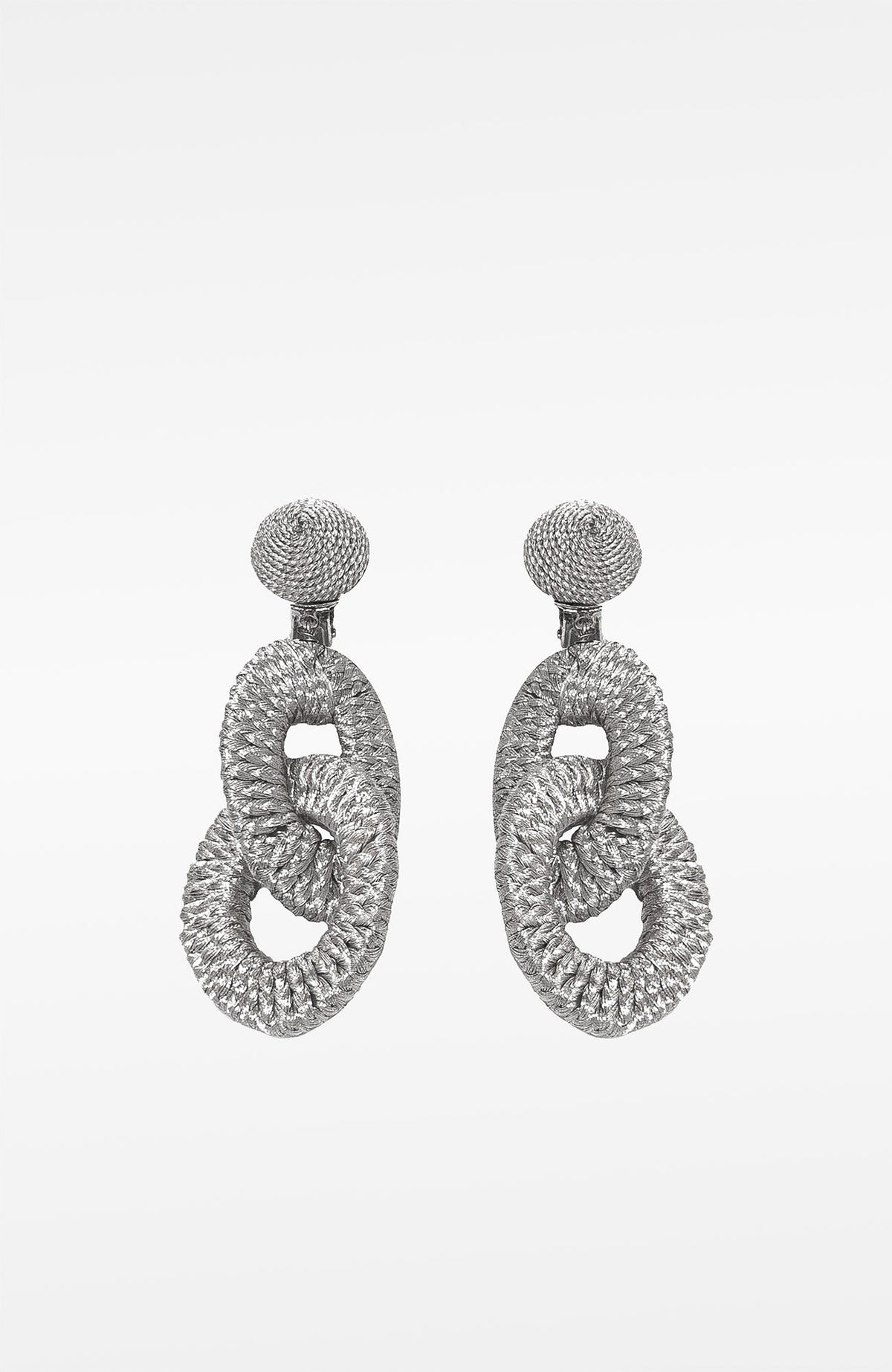 Ring Toss Earrings Silver