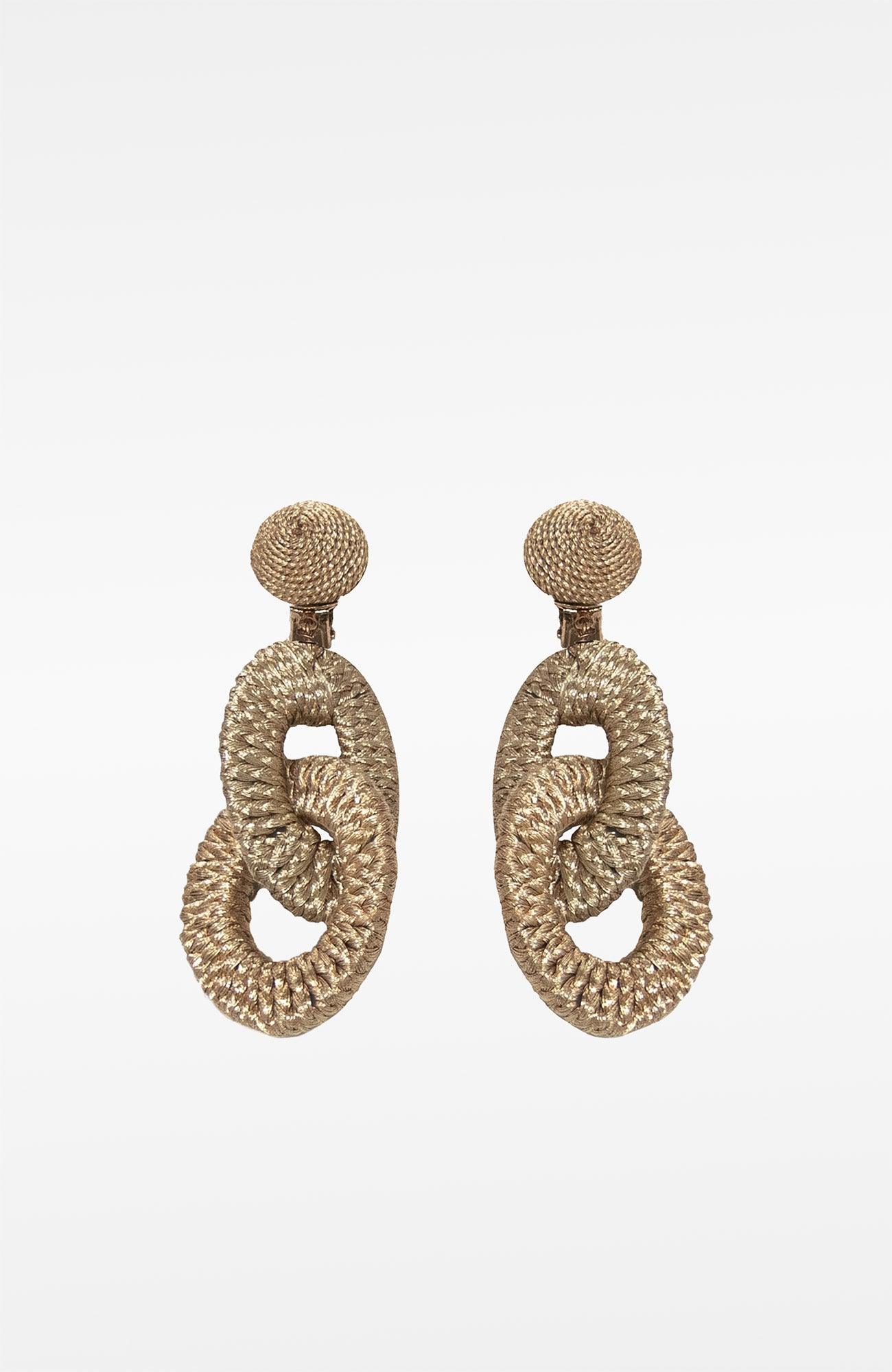 Ring Toss Earrings Gold