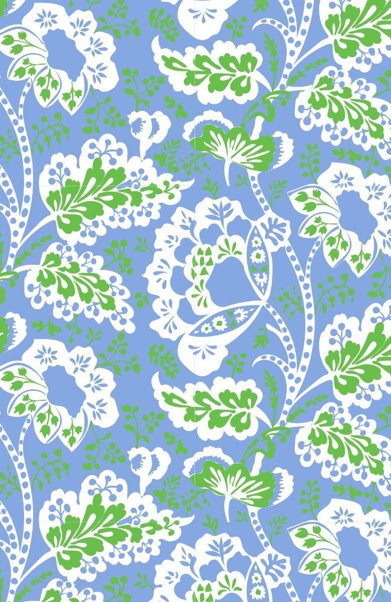 Ruffle Dreaming Top - Flora - Final Sale Periwink Kelly