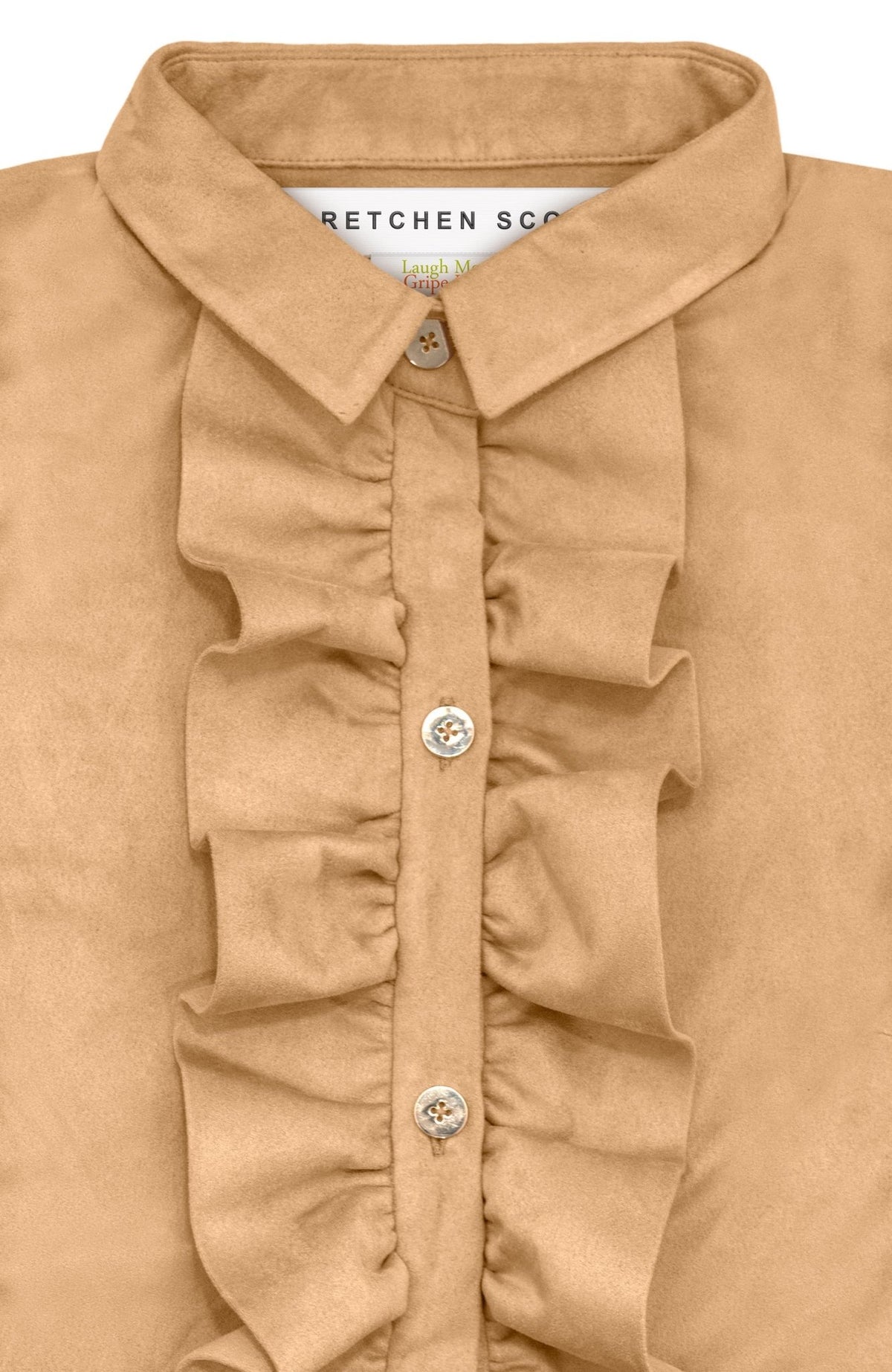 Ruffle Rumble Dress - Ultra Suede Khaki