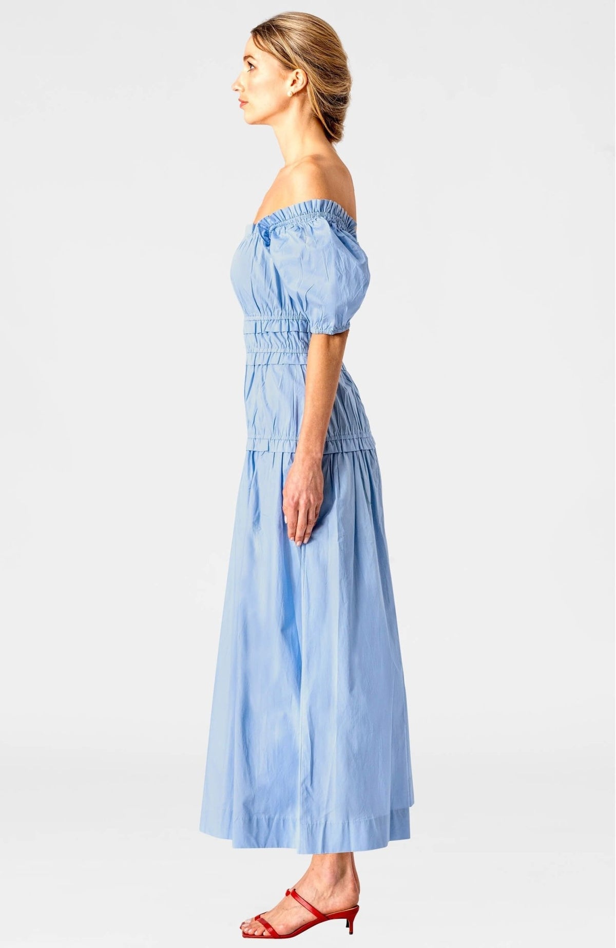Ruffle Up Maxi Dress - Final Sale Periwinkle