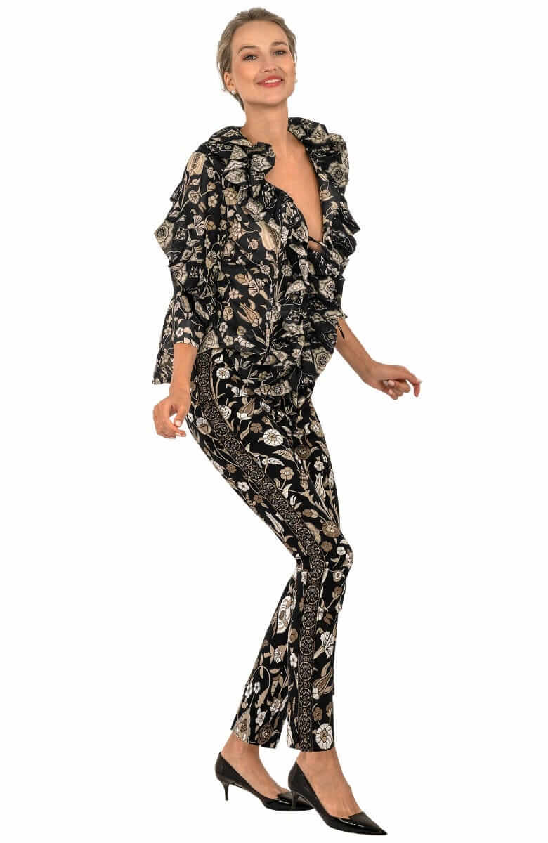 Rufflestiltskin Blouse - Topkapi - Final Sale Black