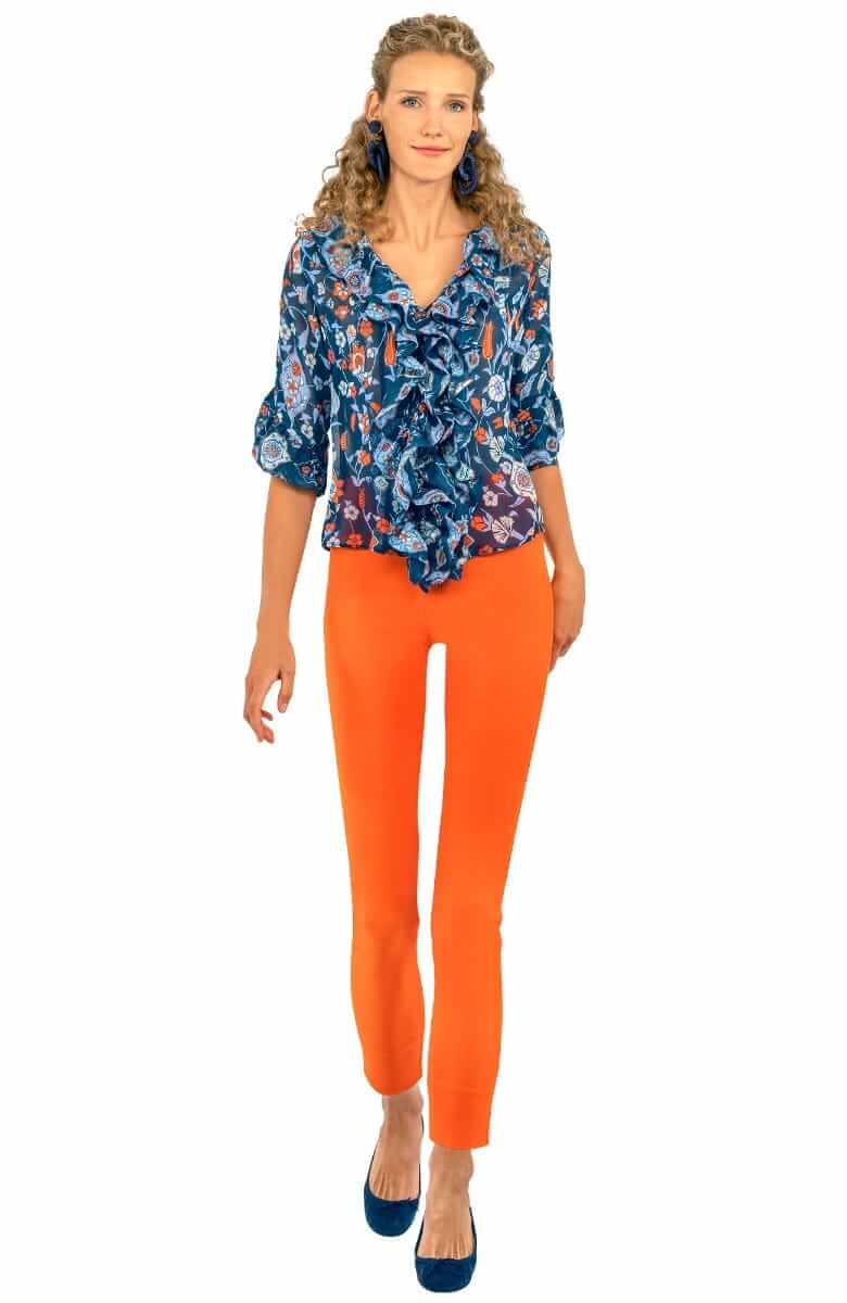 Rufflestiltskin Blouse - Topkapi - Final Sale Navy