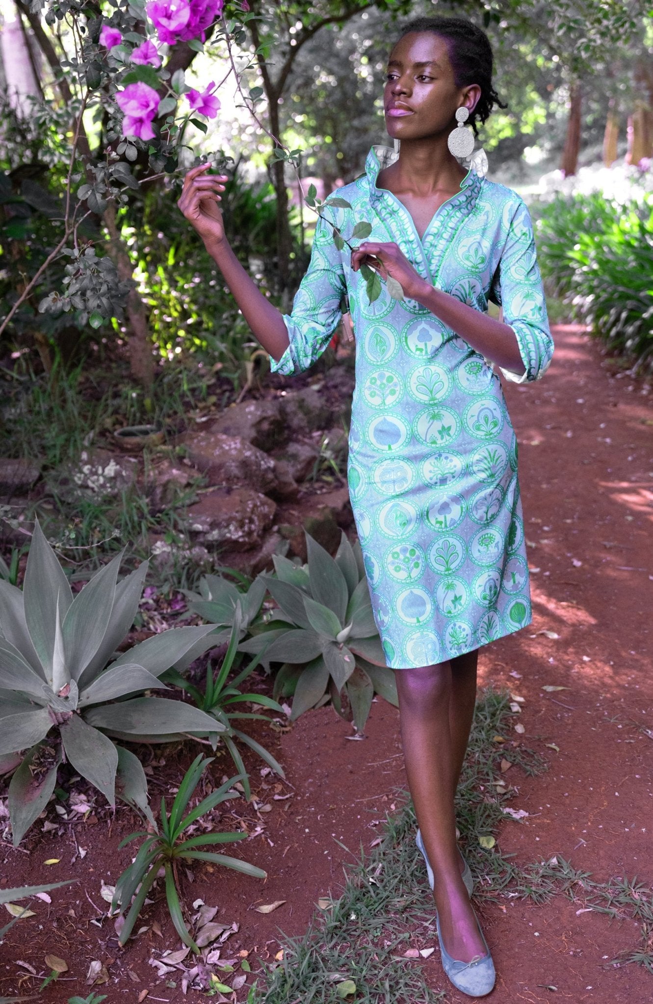 Ruffneck Dress - Circle Of Love - Final Sale Periwink Kelly