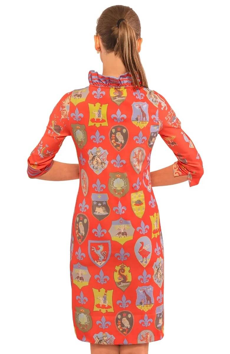 Ruffneck Dress - Siena - Final Sale Coral