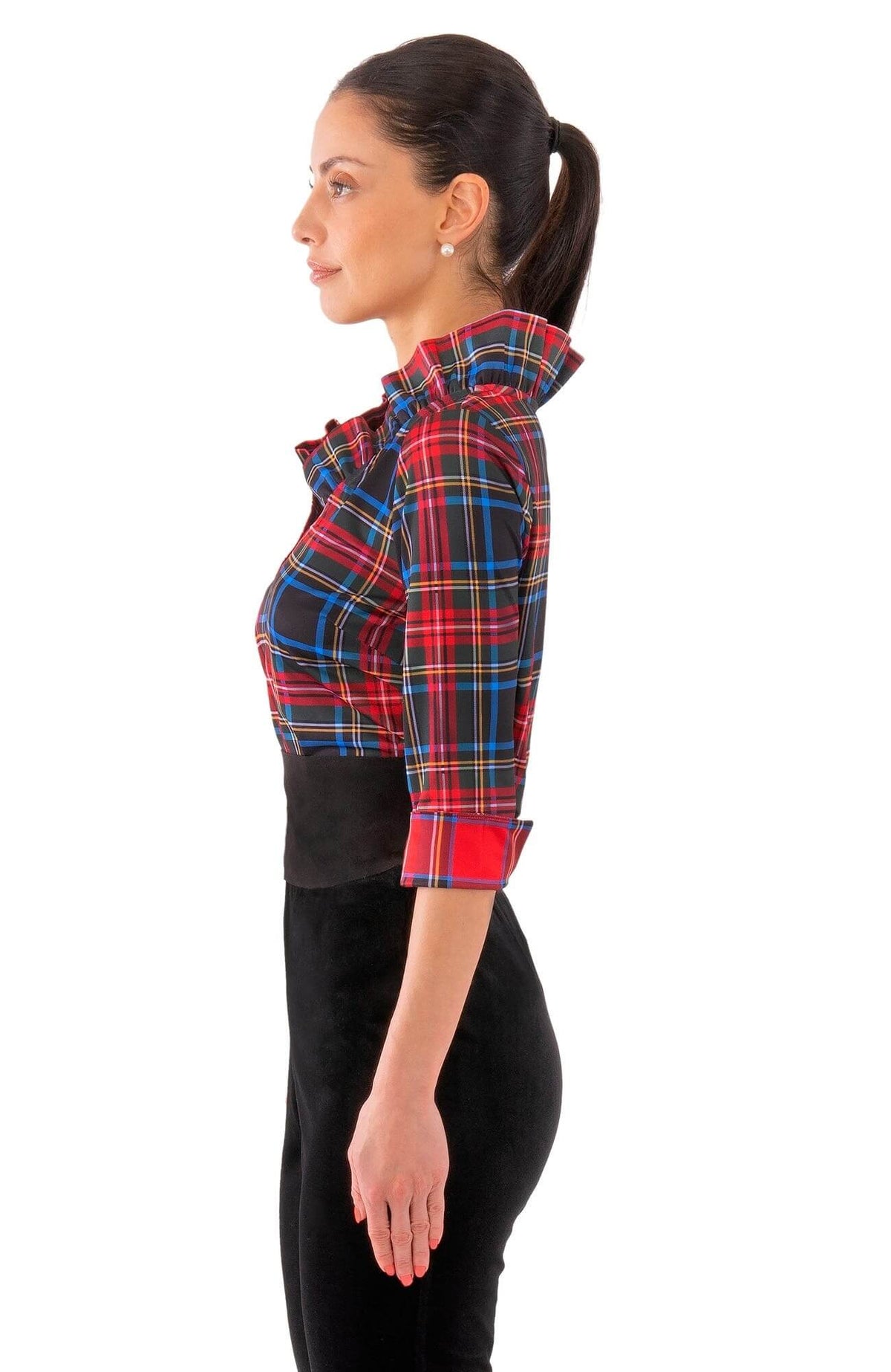 Ruffneck Top - Duke of York Black