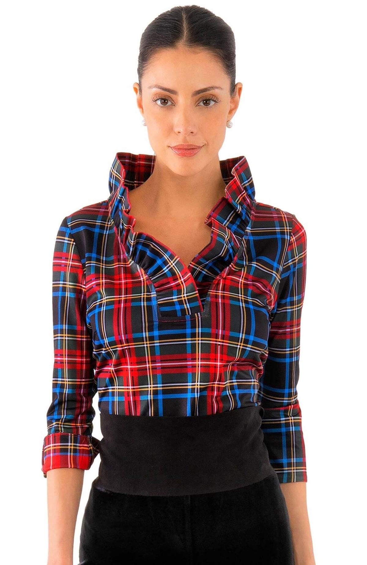 Ruffneck Top - Duke of York Black