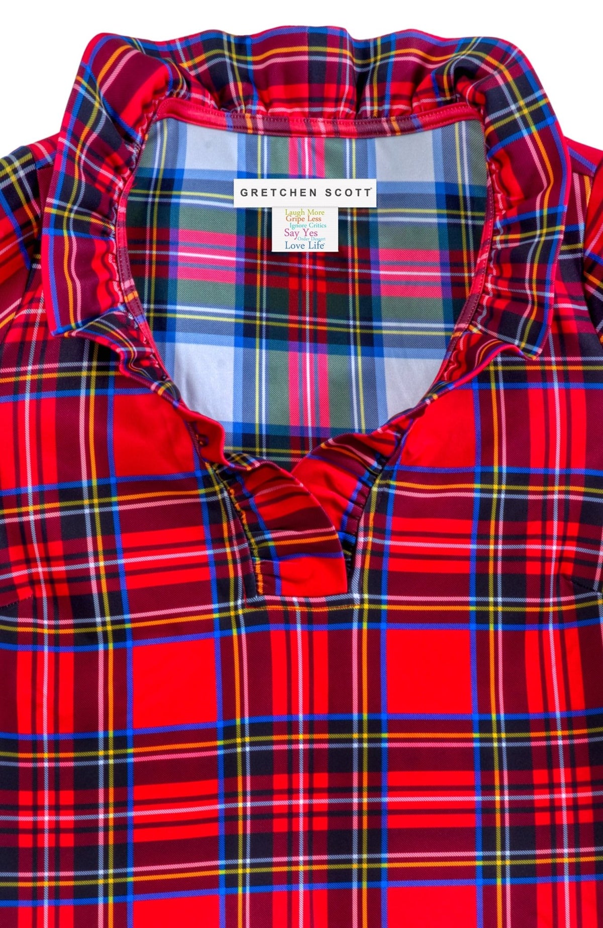 Ruffneck Top - Duke of York Red Multi