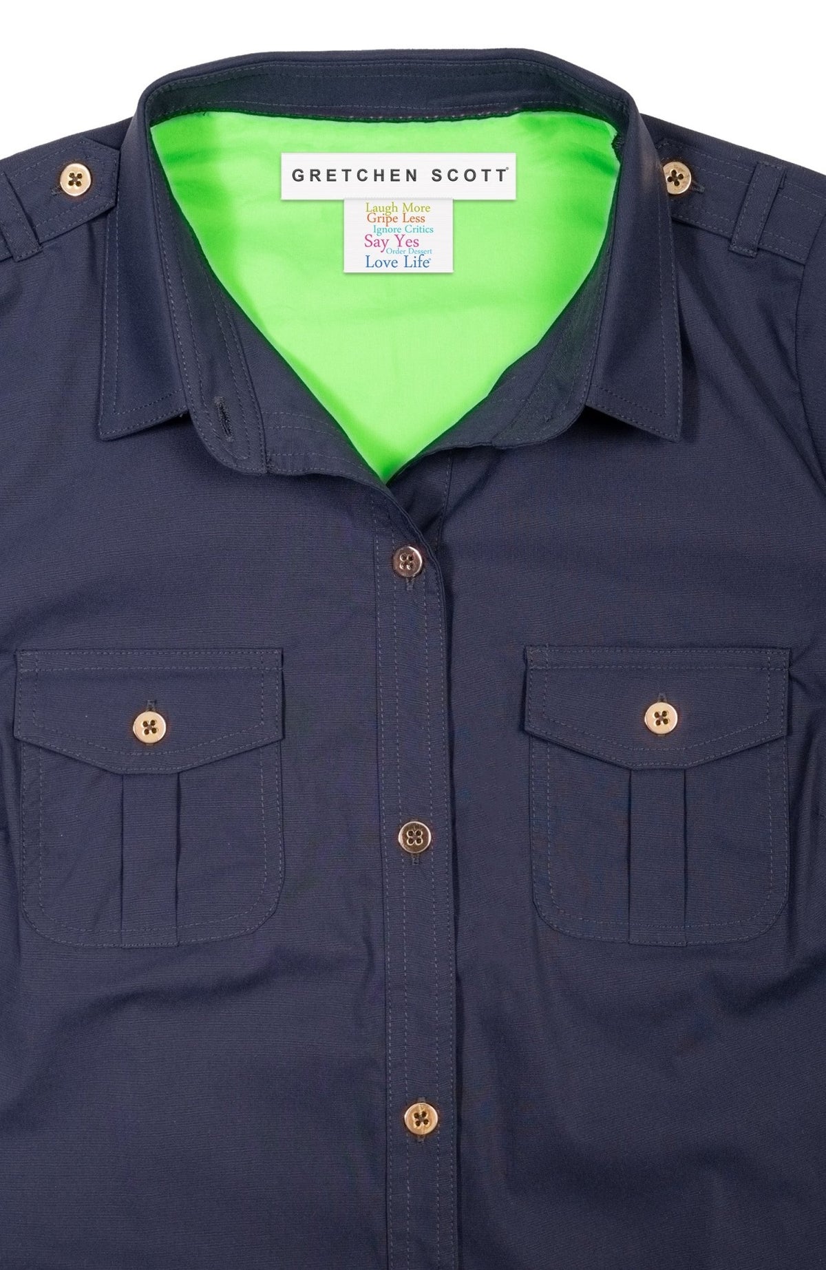 Safari Boyfriend Shirt Navy